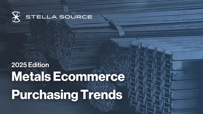 2025 Metals Ecommerce Purchasing Trends report cover.
