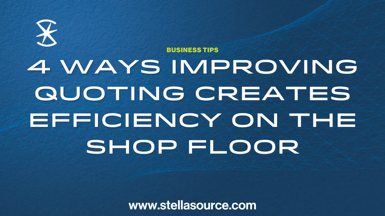 A fabrication shop floor where a faster quoting process drives efficiency